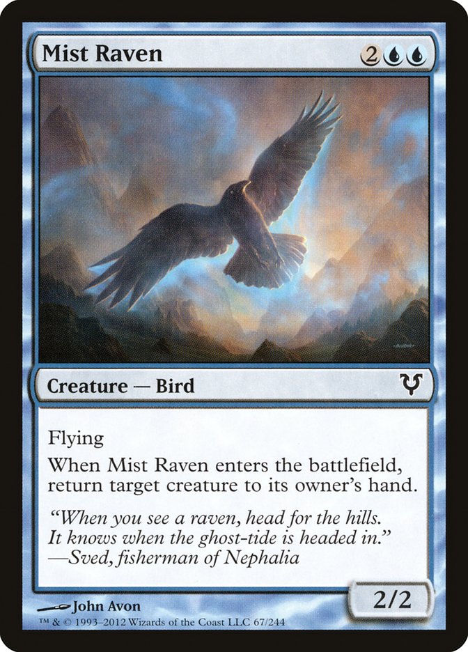 Mist Raven [Avacyn Restored] | Gate City Games LLC