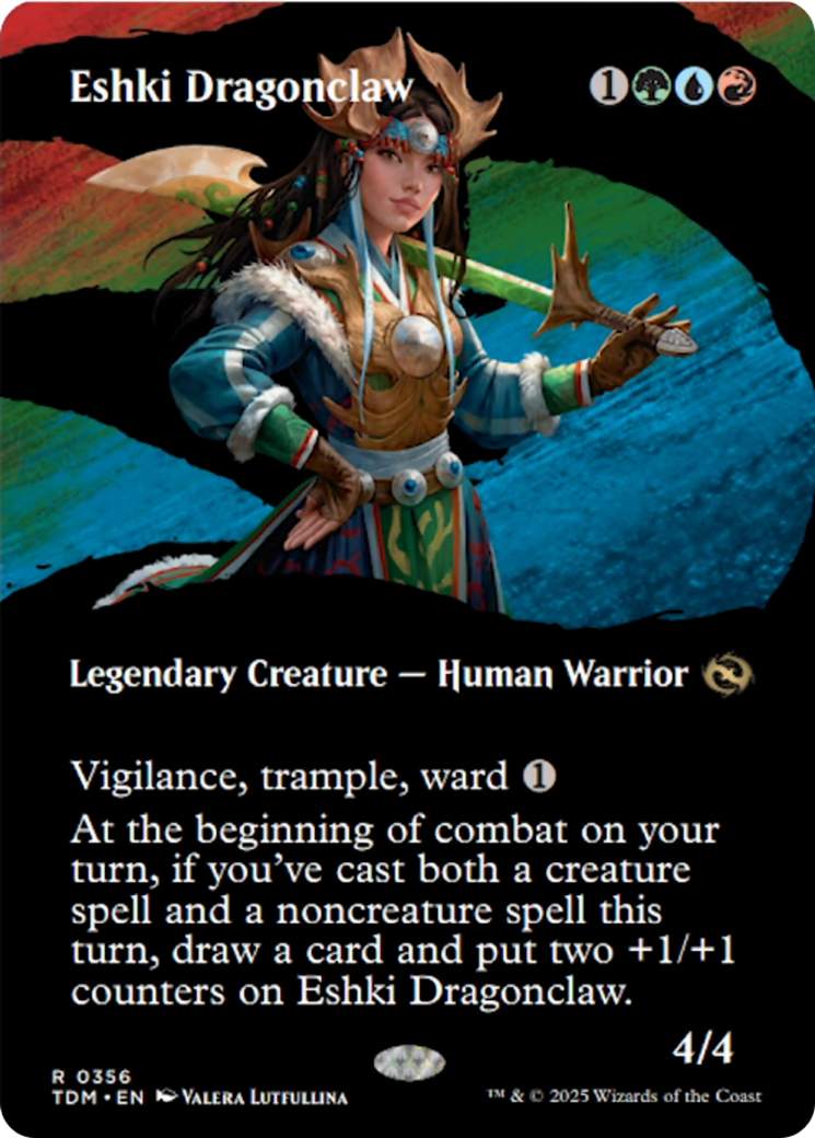 Eshki Dragonclaw (Borderless) [Tarkir: Dragonstorm] | Gate City Games LLC