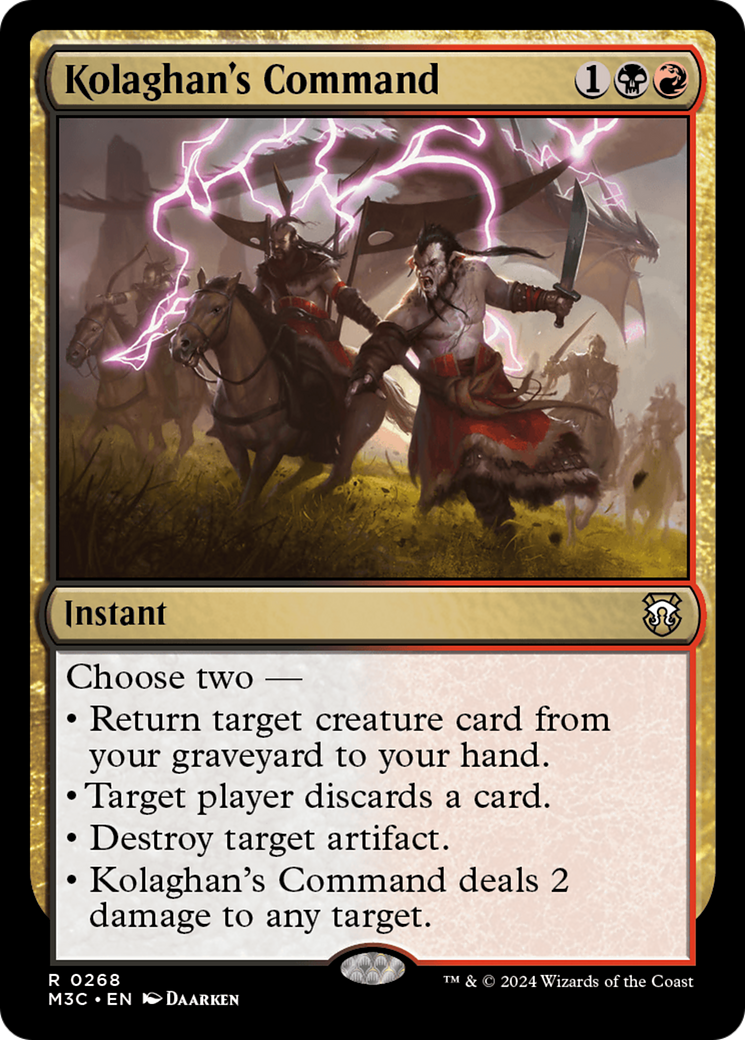 Kolaghan's Command (Ripple Foil) [Modern Horizons 3 Commander] | Gate City Games LLC