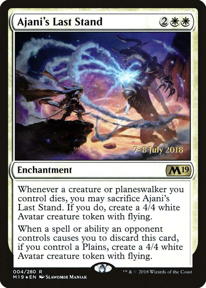 Ajani's Last Stand [Core Set 2019 Prerelease Promos] | Gate City Games LLC