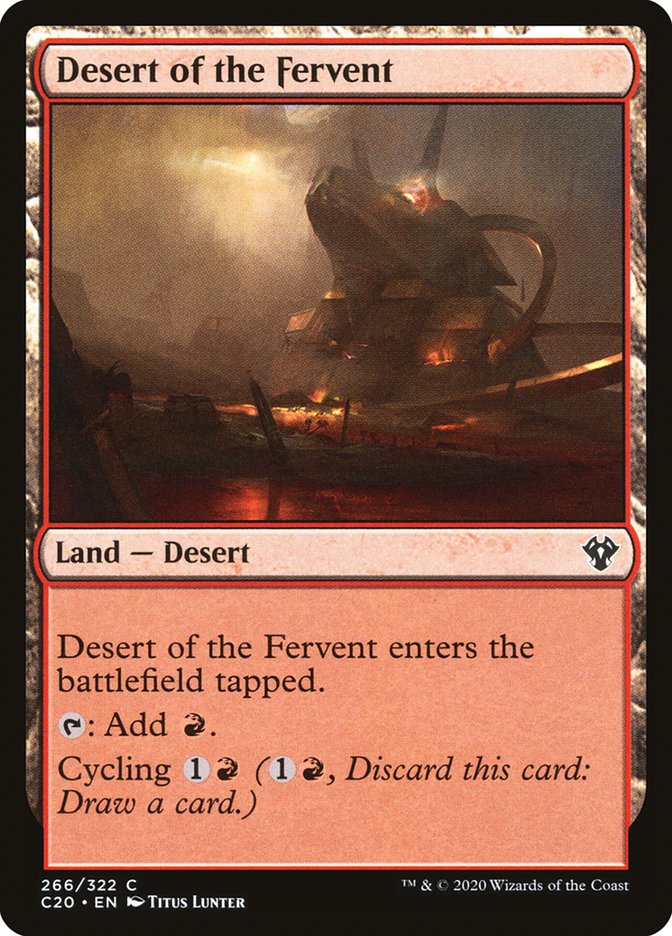 Desert of the Fervent [Commander 2020] | Gate City Games LLC