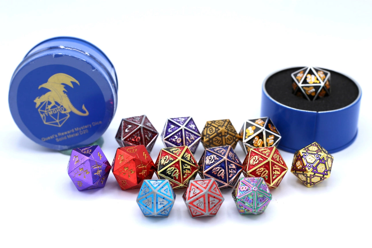 Quests Reward Mystery D20 - Solid Metal | Gate City Games LLC