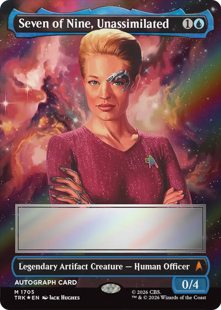 Seven of Nine, Unassimilated (Borderless) (Signed) [Star Trek] | Gate City Games LLC
