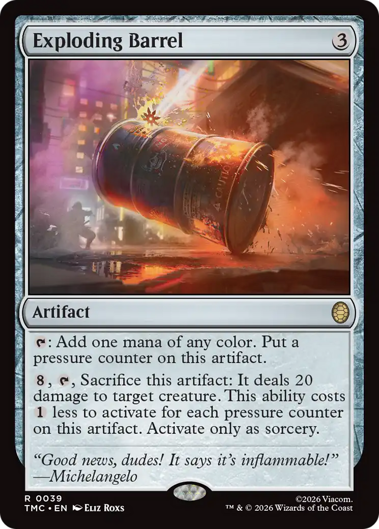 Exploding Barrel [Teenage Mutant Ninja Turtles Commander] | Gate City Games LLC