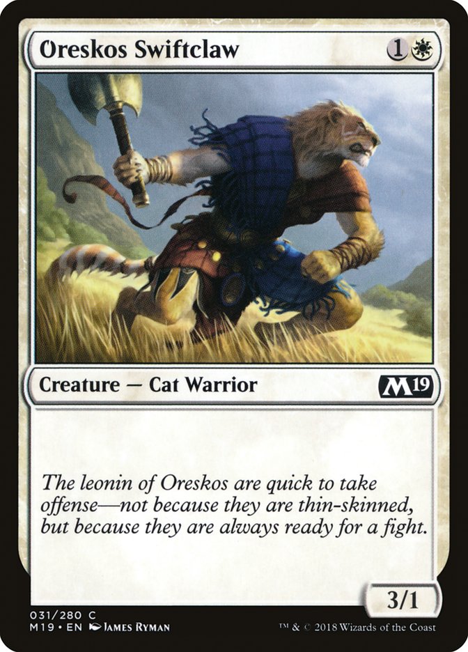 Oreskos Swiftclaw [Core Set 2019] | Gate City Games LLC