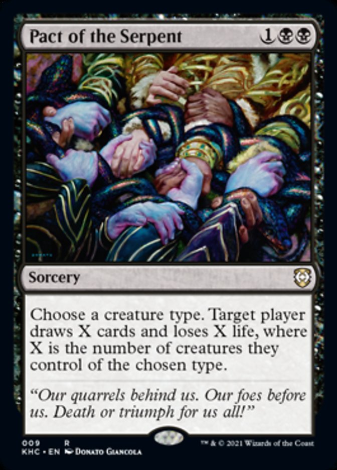 Pact of the Serpent [Kaldheim Commander] | Gate City Games LLC