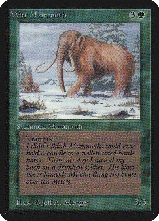 War Mammoth [Alpha Edition] | Gate City Games LLC