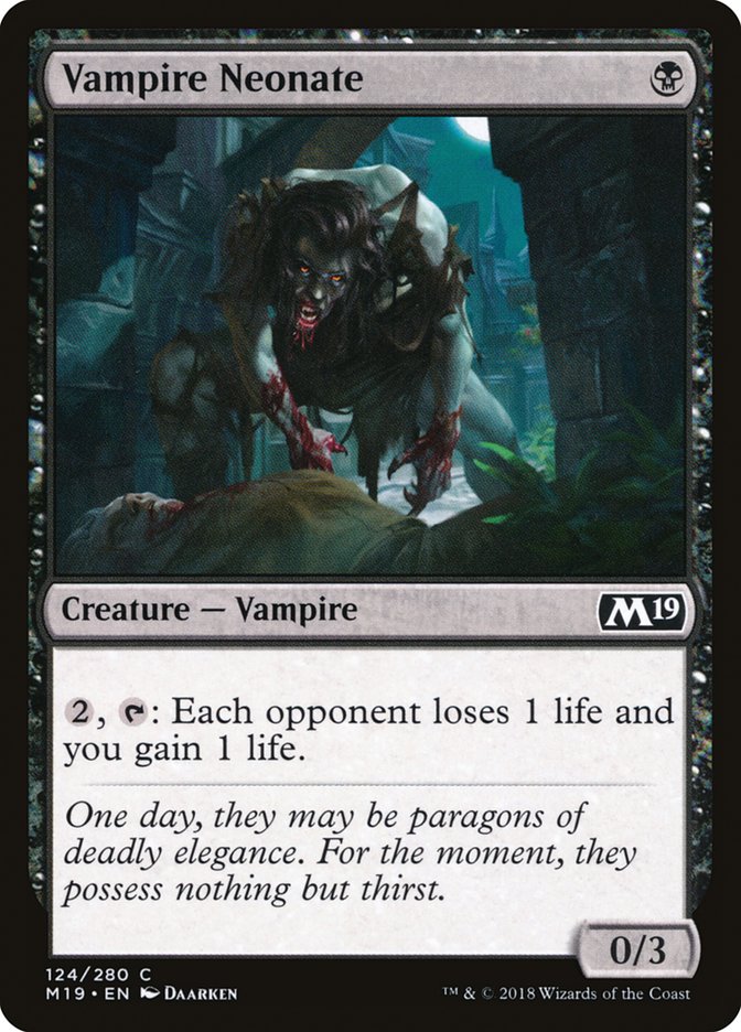Vampire Neonate [Core Set 2019] | Gate City Games LLC