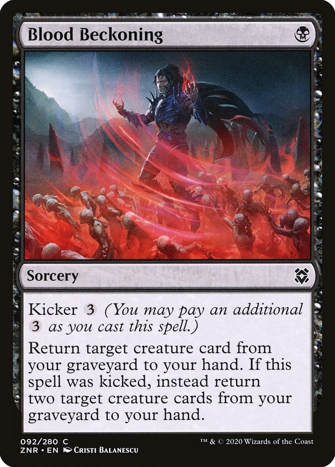 Blood Beckoning [Zendikar Rising] | Gate City Games LLC
