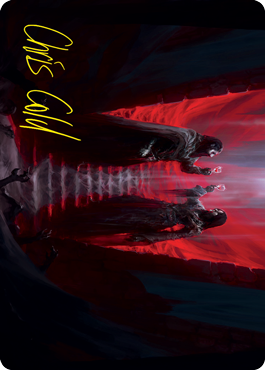 Vampires' Vengeance Art Card (Gold-Stamped Signature) [Innistrad: Crimson Vow Art Series] | Gate City Games LLC