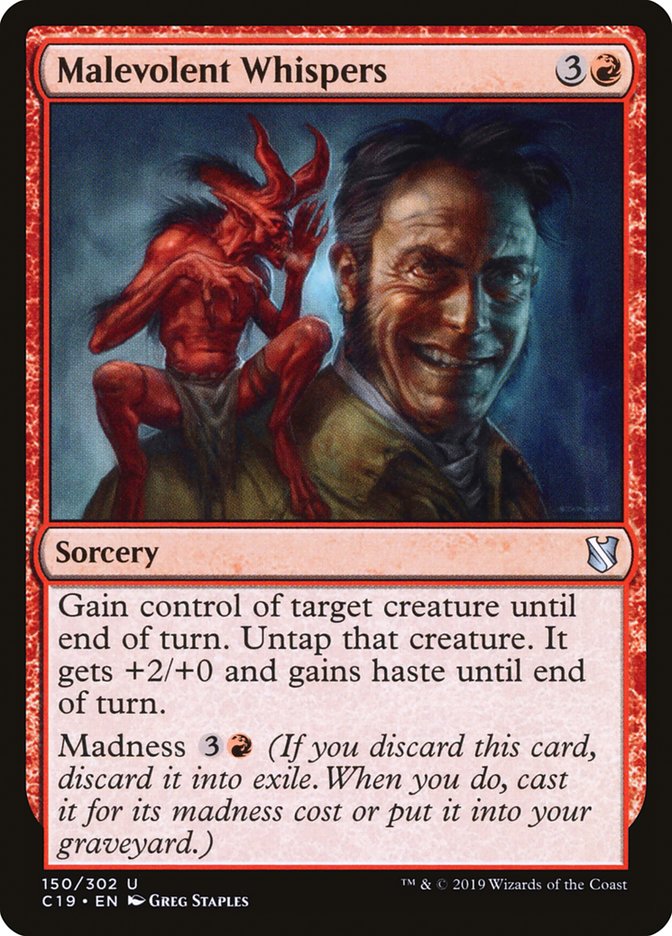 Malevolent Whispers [Commander 2019] | Gate City Games LLC