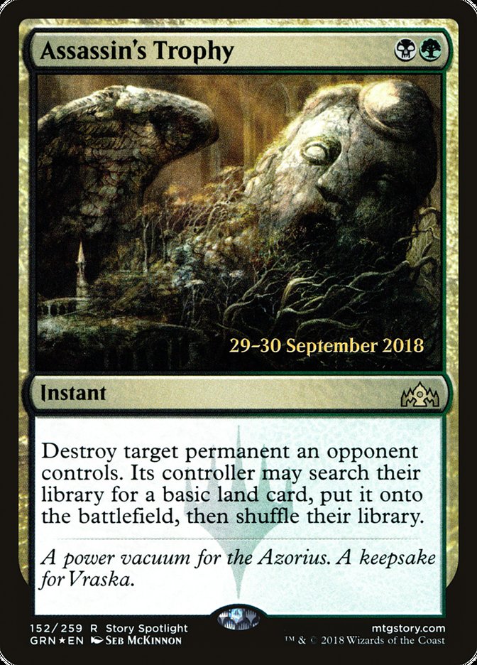 Assassin's Trophy [Guilds of Ravnica Prerelease Promos] | Gate City Games LLC