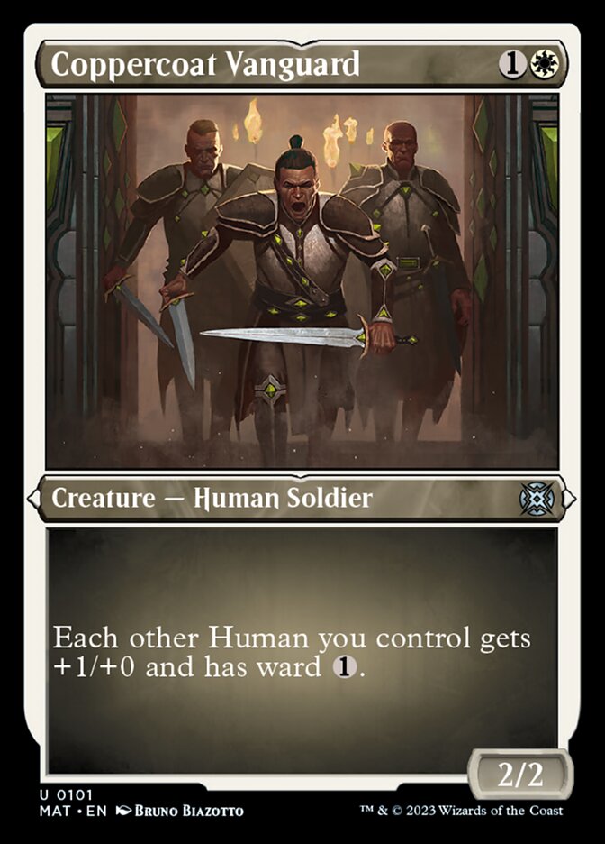 Coppercoat Vanguard (Foil Etched) [March of the Machine: The Aftermath] | Gate City Games LLC