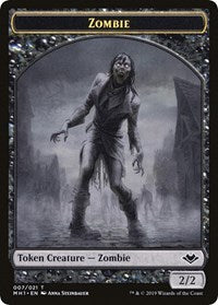 Zombie // Golem Double-Sided Token [Modern Horizons Tokens] | Gate City Games LLC