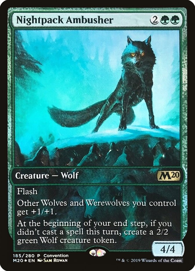 Nightpack Ambusher (Convention) (Full Art) [Core Set 2020 Promos] | Gate City Games LLC