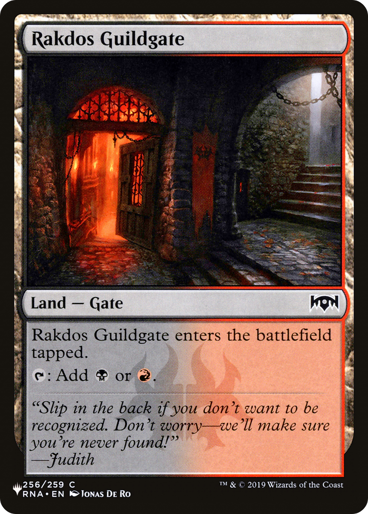 Rakdos Guildgate (256) [The List] | Gate City Games LLC