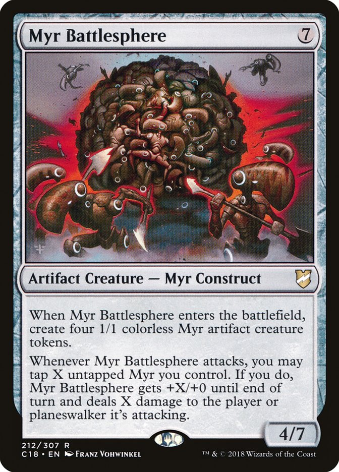 Myr Battlesphere [Commander 2018] | Gate City Games LLC