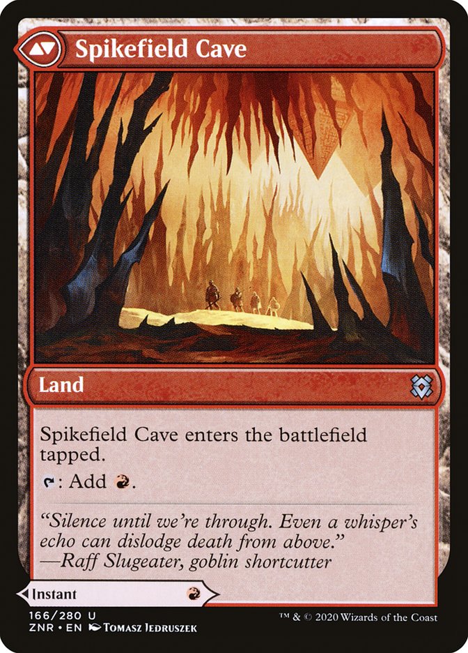 Spikefield Hazard // Spikefield Cave [Zendikar Rising] | Gate City Games LLC