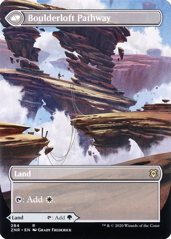 Branchloft Pathway // Boulderloft Pathway (Borderless Alternate Art) [Zendikar Rising] | Gate City Games LLC