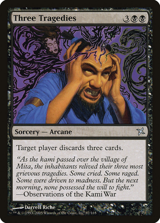 Three Tragedies [Betrayers of Kamigawa] | Gate City Games LLC