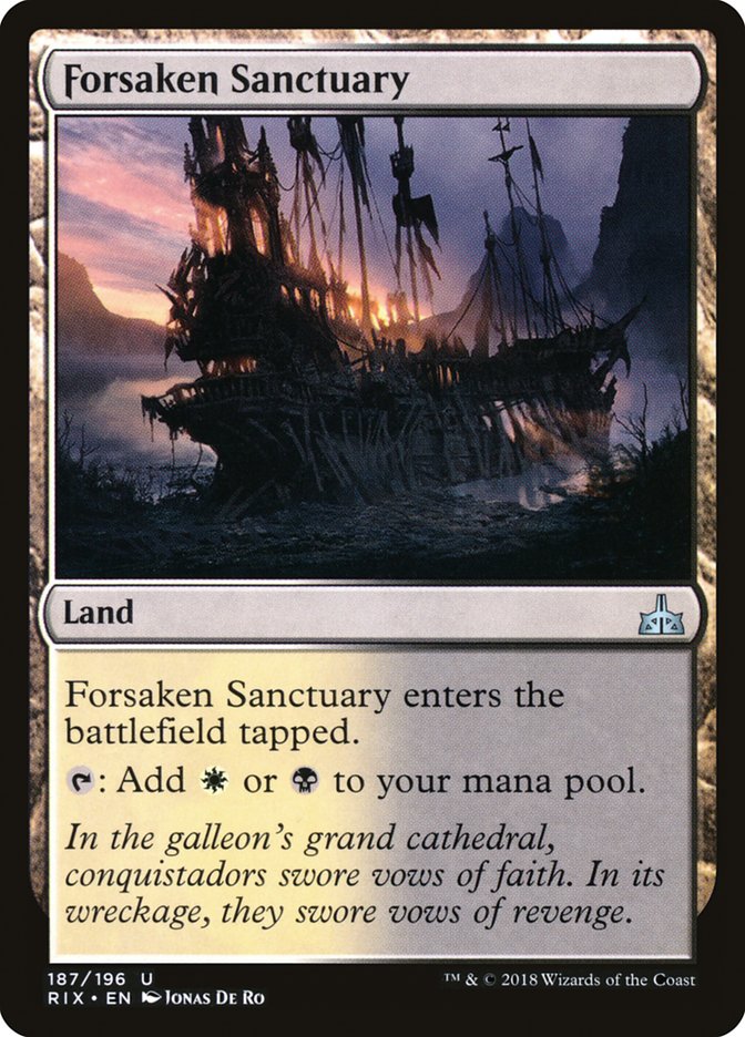 Forsaken Sanctuary [Rivals of Ixalan] | Gate City Games LLC