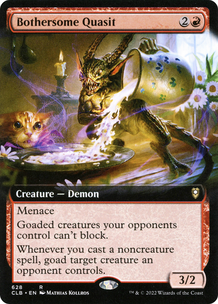 Bothersome Quasit (Extended Art) [Commander Legends: Battle for Baldur's Gate] | Gate City Games LLC