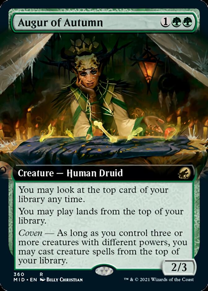Augur of Autumn (Extended Art) [Innistrad: Midnight Hunt] | Gate City Games LLC