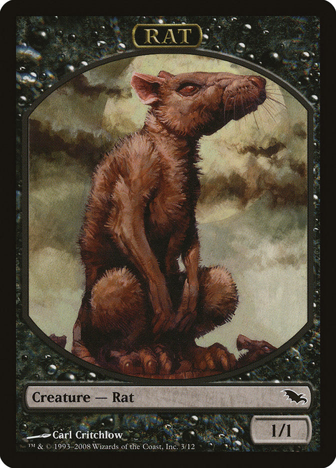Rat Token [Shadowmoor Tokens] | Gate City Games LLC