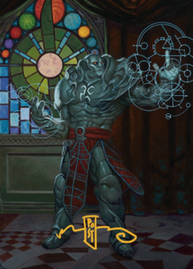 Karn, Living Legacy Art Card 2 (Gold-Stamped Signature) [Dominaria United Art Series] | Gate City Games LLC