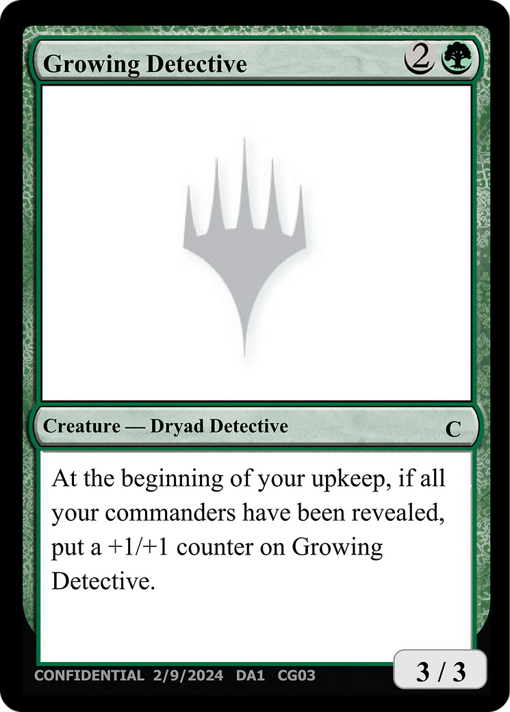 Growing Detective [Unknown Event] | Gate City Games LLC