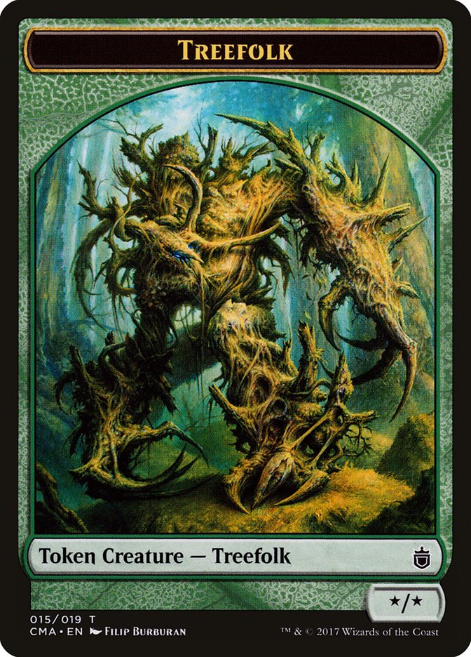Treefolk Token [Commander Anthology Tokens] | Gate City Games LLC