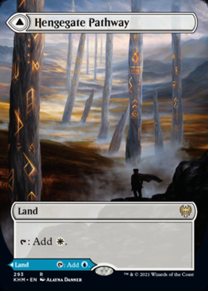 Hengegate Pathway // Mistgate Pathway (Borderless Alternate Art) [Kaldheim] | Gate City Games LLC