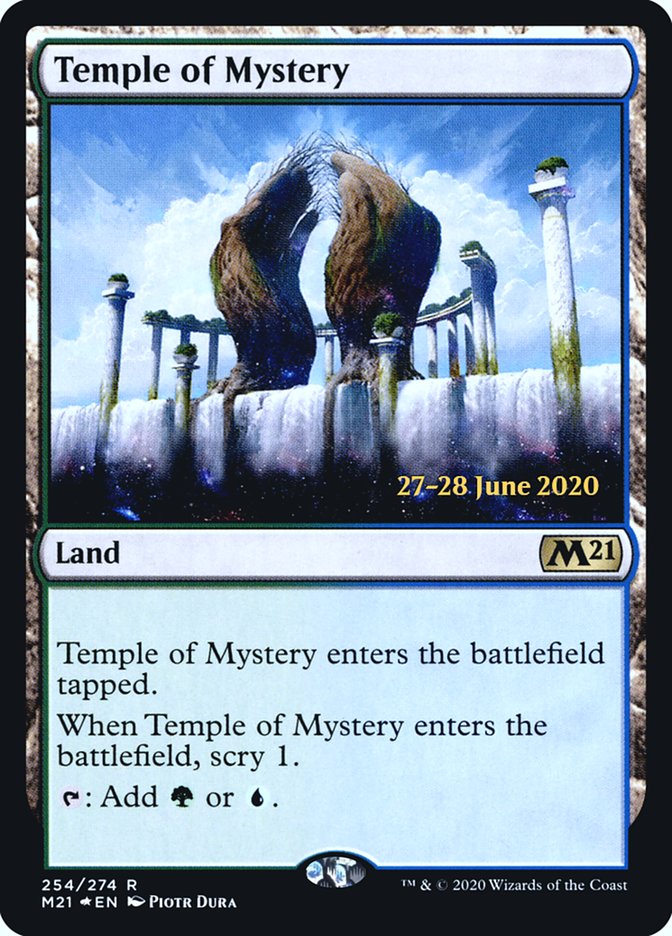 Temple of Mystery [Core Set 2021 Prerelease Promos] | Gate City Games LLC