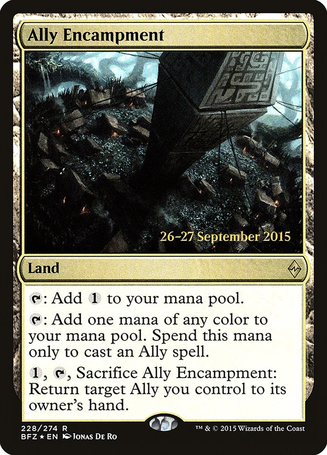 Ally Encampment [Battle for Zendikar Prerelease Promos] | Gate City Games LLC