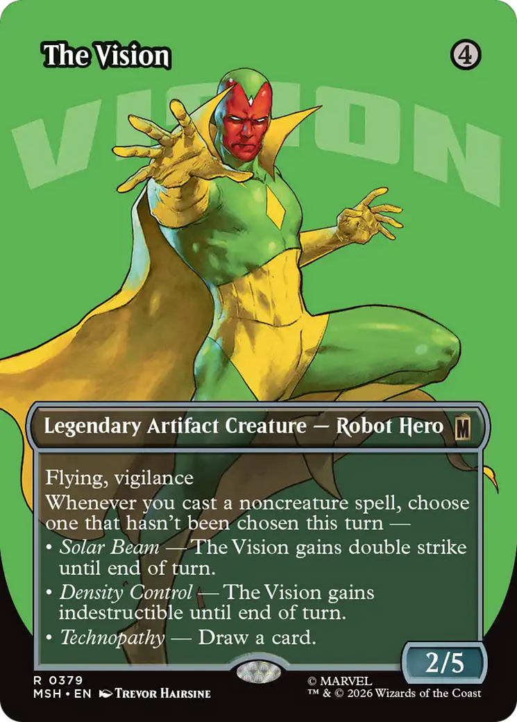 The Vision (Borderless) [Marvel Super Heroes] | Gate City Games LLC
