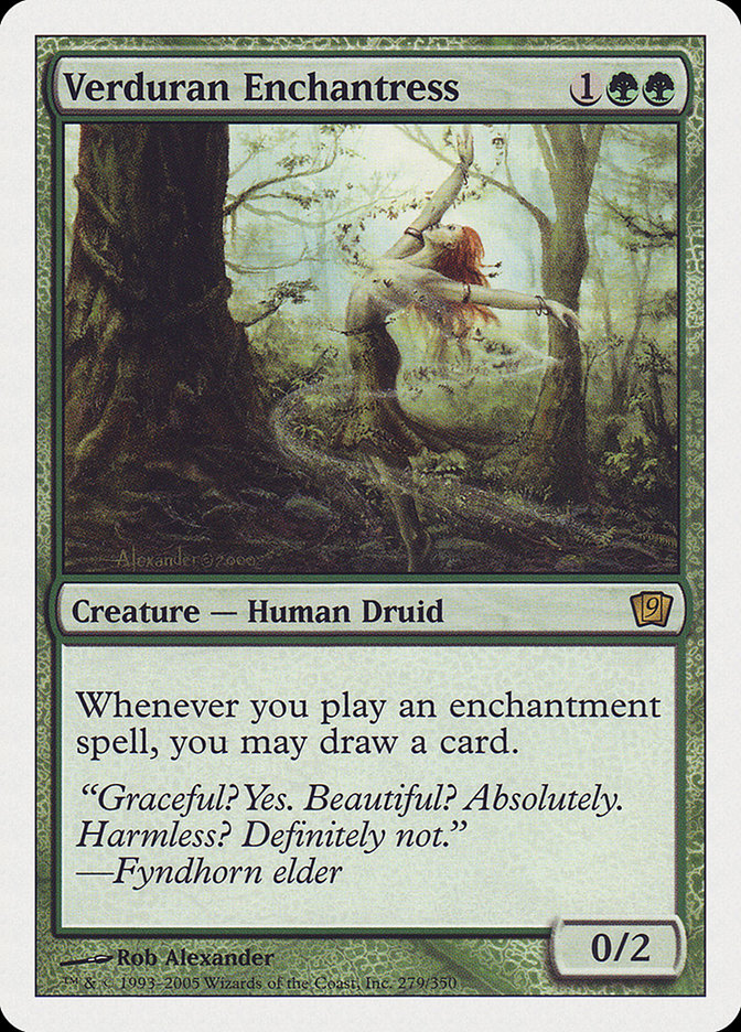Verduran Enchantress [Ninth Edition] | Gate City Games LLC