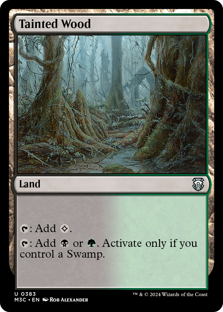 Tainted Wood (Ripple Foil) [Modern Horizons 3 Commander] | Gate City Games LLC