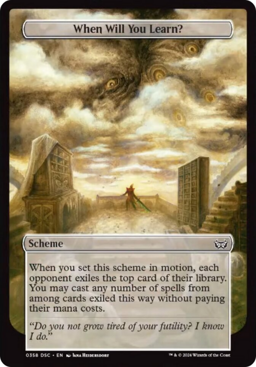 When Will You Learn? (Full Art) [Duskmourn: Archenemy] | Gate City Games LLC