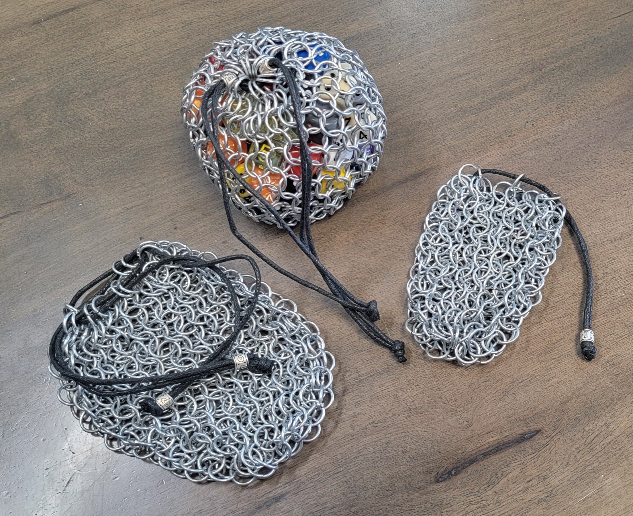 Chainmaille Dice Bag | Gate City Games LLC