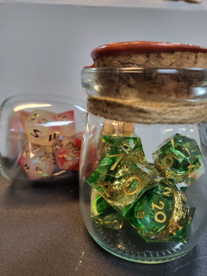 Polyhedral Sharp Dice Bottle | Gate City Games LLC