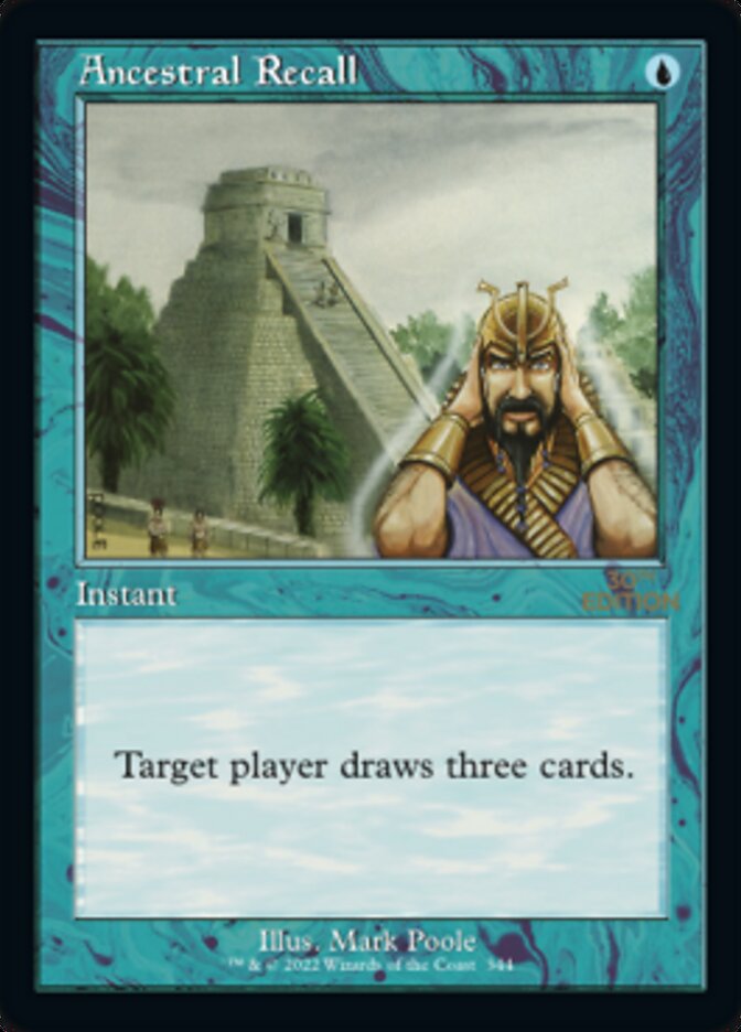 Ancestral Recall (Retro) [30th Anniversary Edition] | Gate City Games LLC