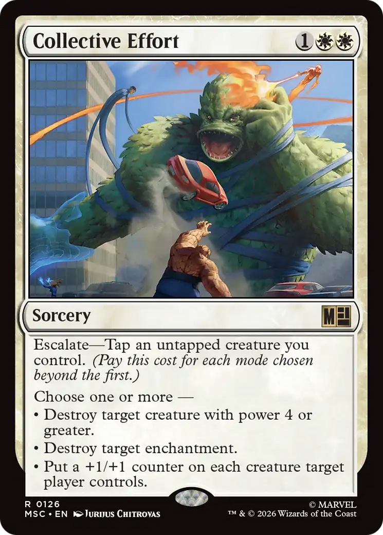 Collective Effort (Surge Foil) [Marvel Super Heroes Commander] | Gate City Games LLC