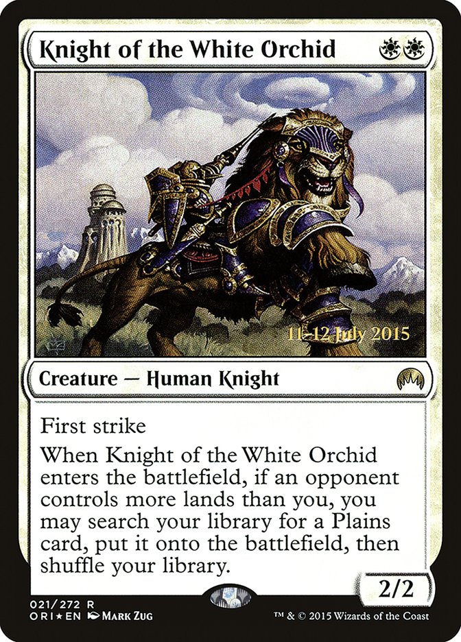 Knight of the White Orchid [Magic Origins Prerelease Promos] | Gate City Games LLC