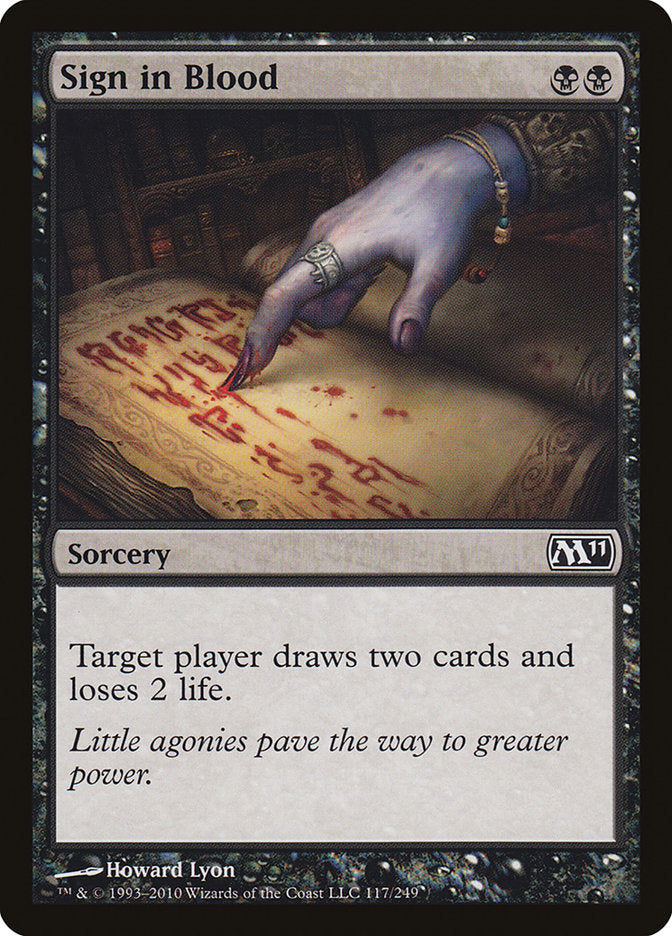 Sign in Blood [Magic 2011] | Gate City Games LLC
