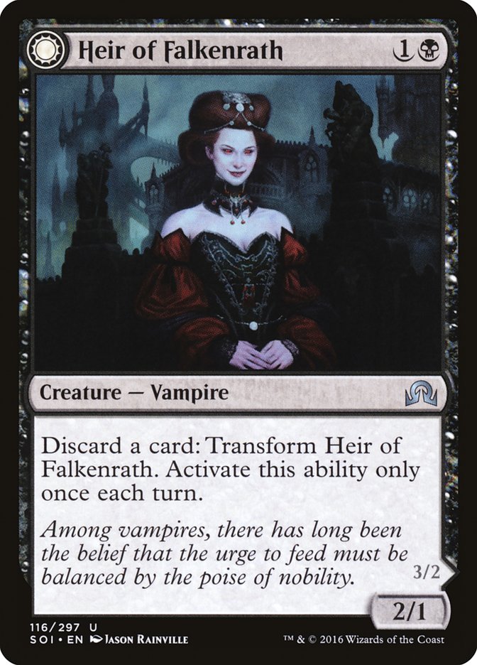 Heir of Falkenrath // Heir to the Night [Shadows over Innistrad] | Gate City Games LLC