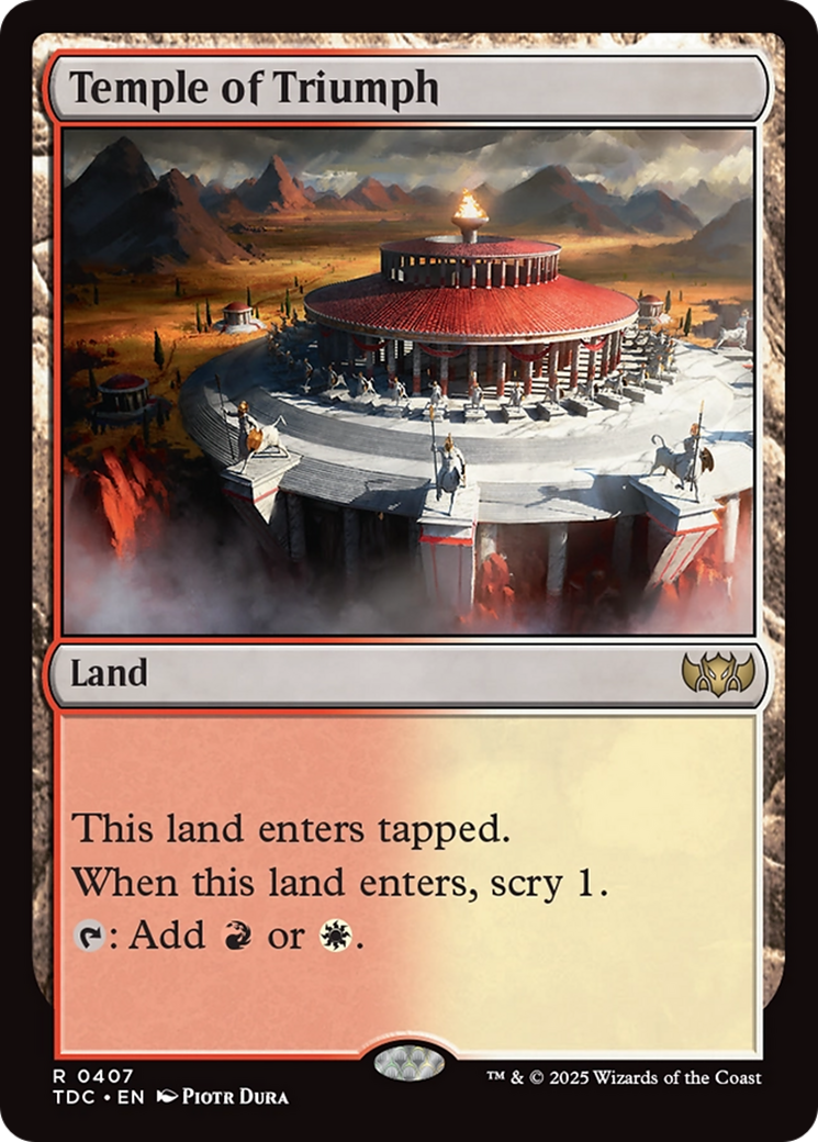 Temple of Triumph [Tarkir: Dragonstorm Commander] | Gate City Games LLC