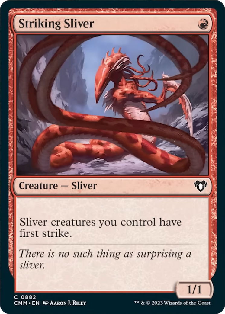 Striking Sliver [Commander Masters] | Gate City Games LLC