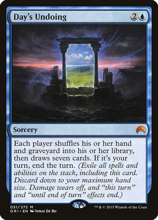 Day's Undoing [Magic Origins] | Gate City Games LLC