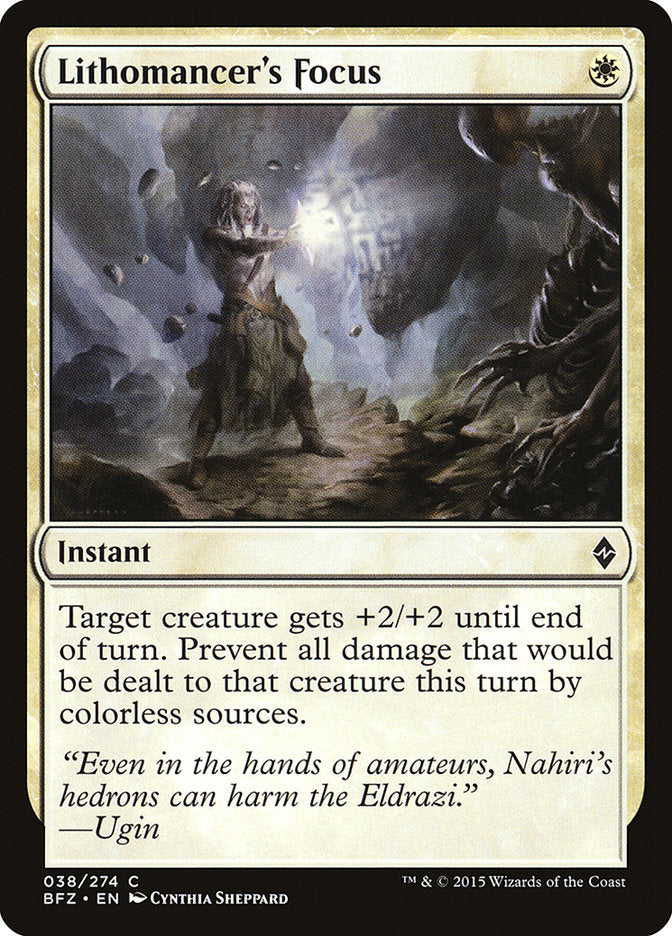 Lithomancer's Focus [Battle for Zendikar] | Gate City Games LLC