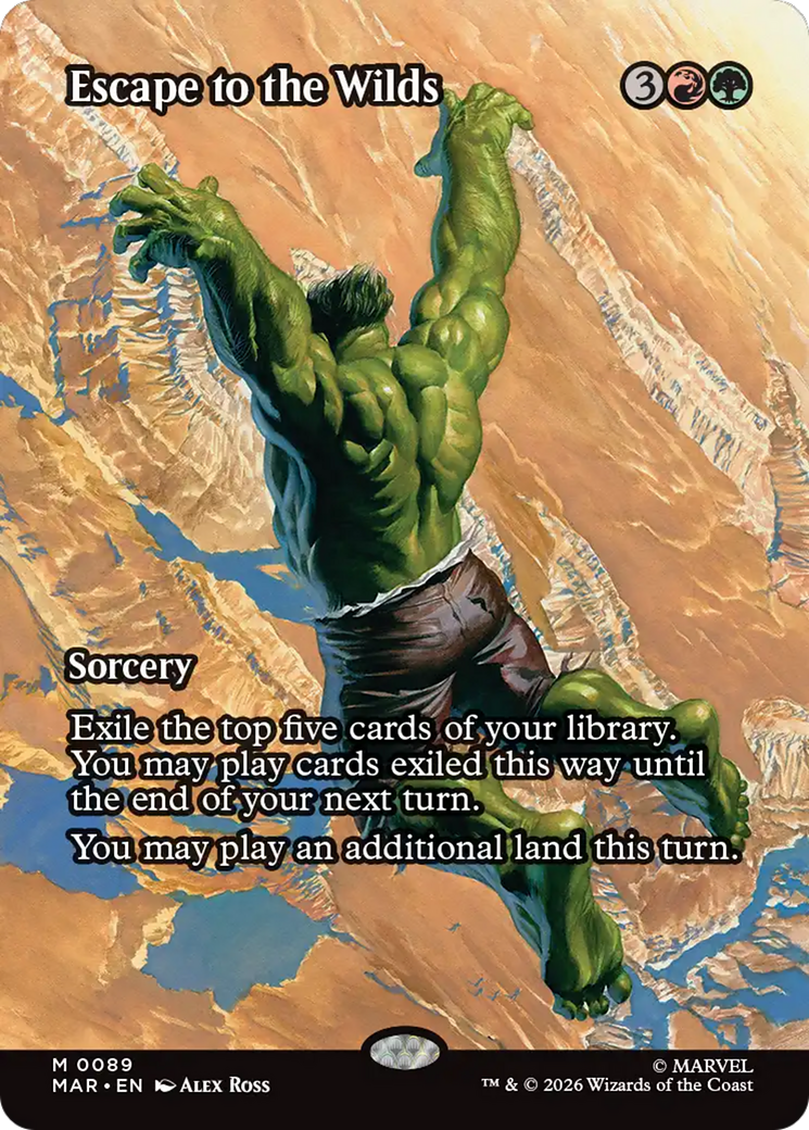 Escape to the Wilds (Borderless) [Marvel Universe: Eternal-Legal] | Gate City Games LLC
